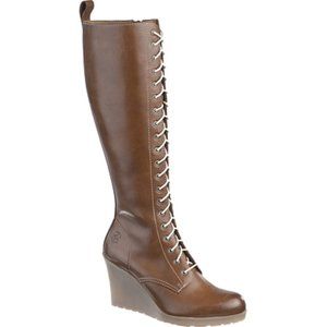 RARE Dr. Martens Leanne 20 Eye Zip Wedge Boot